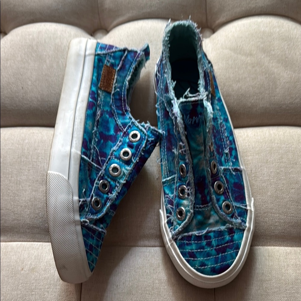 Tie dye Blue Sneakers for women